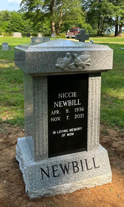 individual granite columbarium for cremated remains